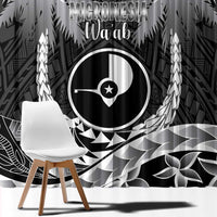 FSM Yap Day Window Curtain 2025 Wa'ab Micronesia Black Color
