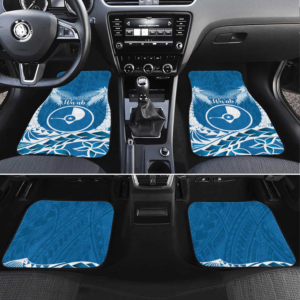 FSM Yap Day Car Mats 2025 Wa'ab Micronesia Flag Color