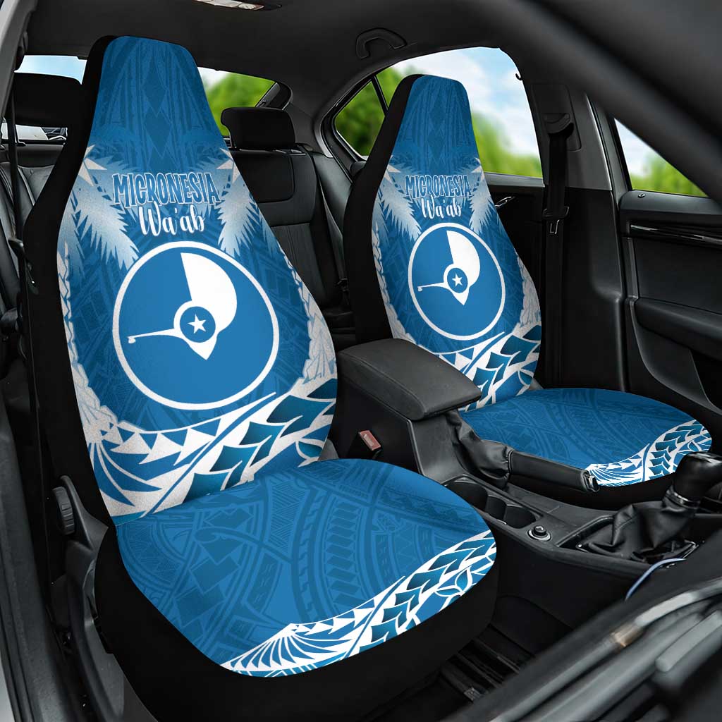 FSM Yap Day Car Seat Cover 2025 Wa'ab Micronesia Flag Color