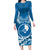 FSM Yap Day Family Matching Long Sleeve Bodycon Dress and Hawaiian Shirt 2025 Wa'ab Micronesia Flag Color