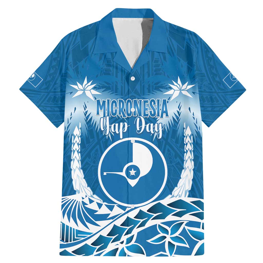 FSM Yap Day Family Matching Mermaid Dress and Hawaiian Shirt 2025 Wa'ab Micronesia Flag Color