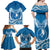 FSM Yap Day Family Matching Off Shoulder Maxi Dress and Hawaiian Shirt 2025 Wa'ab Micronesia Flag Color