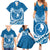 FSM Yap Day Family Matching Summer Maxi Dress and Hawaiian Shirt 2025 Wa'ab Micronesia Flag Color