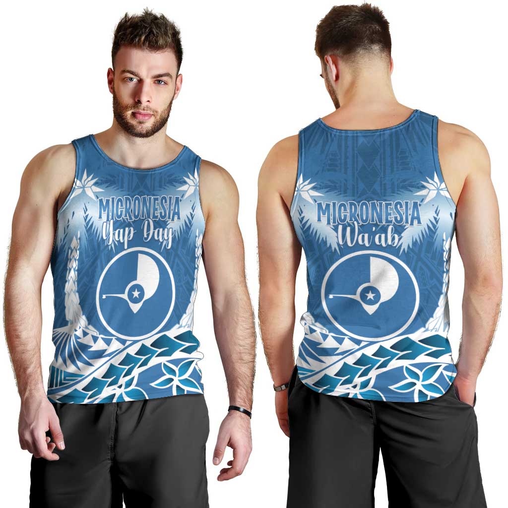 FSM Yap Day Men Tank Top 2025 Wa'ab Micronesia Flag Color