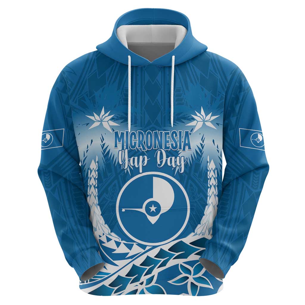 FSM Yap Day Zip Hoodie 2025 Wa'ab Micronesia Flag Color