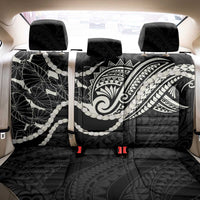 Aloha Hawaii Kalo Pikake Lei Back Car Seat Cover Chest Tattoo Black Hawaiian Pattern LT14 - Polynesian Pride