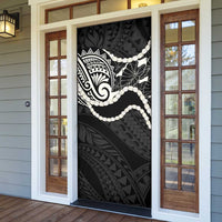Aloha Hawaii Kalo Pikake Lei Door Cover Chest Tattoo Black Hawaiian Pattern LT14 - Polynesian Pride