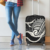 Aloha Hawaii Kalo Pikake Lei Luggage Cover Chest Tattoo Black Hawaiian Pattern LT14 - Polynesian Pride