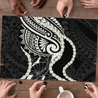 Aloha Hawaii Kalo Pikake Lei Puzzle Chest Tattoo Black Hawaiian Pattern LT14 - Polynesian Pride
