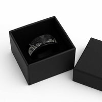 Aloha Hawaii Kalo Pikake Lei Spinner Ring Chest Tattoo Black Hawaiian Pattern LT14 - Polynesian Pride