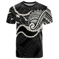 Aloha Hawaii Kalo Pikake Lei T Shirt Chest Tattoo Black Hawaiian Pattern