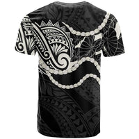 Aloha Hawaii Kalo Pikake Lei T Shirt Chest Tattoo Black Hawaiian Pattern