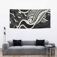 Aloha Hawaii Kalo Pikake Lei Tapestry Chest Tattoo Black Hawaiian Pattern LT14 - Polynesian Pride