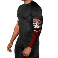 Aloha Hawaii Kalo Pikake Lei Arm Sleeves Chest Tattoo Oxblood Hawaiian Pattern LT14 - Polynesian Pride