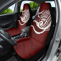 Aloha Hawaii Kalo Pikake Lei Car Seat Cover Chest Tattoo Oxblood Hawaiian Pattern