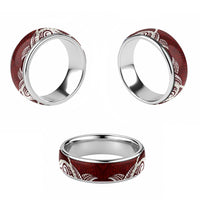 Aloha Hawaii Kalo Pikake Lei Classic Ring Chest Tattoo Oxblood Hawaiian Pattern