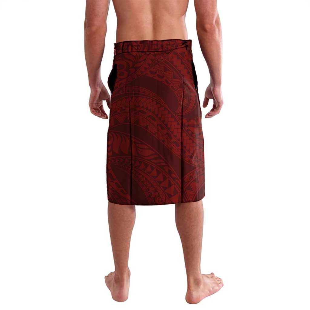 Aloha Hawaii Kalo Pikake Lei Lavalava Chest Tattoo Oxblood Hawaiian Pattern LT14 - Polynesian Pride