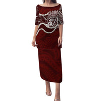 Aloha Hawaii Kalo Pikake Lei Puletasi Chest Tattoo Oxblood Hawaiian Pattern