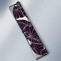 Aloha Hawaii Kalo Pikake Lei Auto Sun Shade Chest Tattoo Purple Hawaiian Pattern LT14 - Polynesian Pride