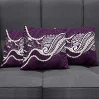 Aloha Hawaii Kalo Pikake Lei Pillow Cover Chest Tattoo Purple Hawaiian Pattern LT14 - Polynesian Pride
