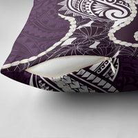 Aloha Hawaii Kalo Pikake Lei Pillow Cover Chest Tattoo Purple Hawaiian Pattern LT14 - Polynesian Pride