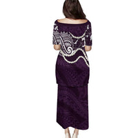 Aloha Hawaii Kalo Pikake Lei Puletasi Chest Tattoo Purple Hawaiian Pattern LT14 - Polynesian Pride