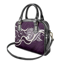 Aloha Hawaii Kalo Pikake Lei Shoulder Handbag Chest Tattoo Purple Hawaiian Pattern LT14 - Polynesian Pride