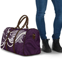 Aloha Hawaii Kalo Pikake Lei Travel Bag Chest Tattoo Purple Hawaiian Pattern LT14 - Polynesian Pride