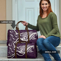 Aloha Hawaii Kalo Pikake Lei Travel Bag Chest Tattoo Purple Hawaiian Pattern LT14 - Polynesian Pride
