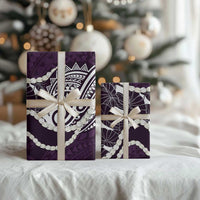 Aloha Hawaii Kalo Pikake Lei Wrapping Paper Chest Tattoo Purple Hawaiian Pattern LT14 - Polynesian Pride