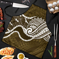 Aloha Hawaii Kalo Pikake Lei Apron Chest Tattoo Gold Hawaiian Pattern LT14 Gold - Polynesian Pride