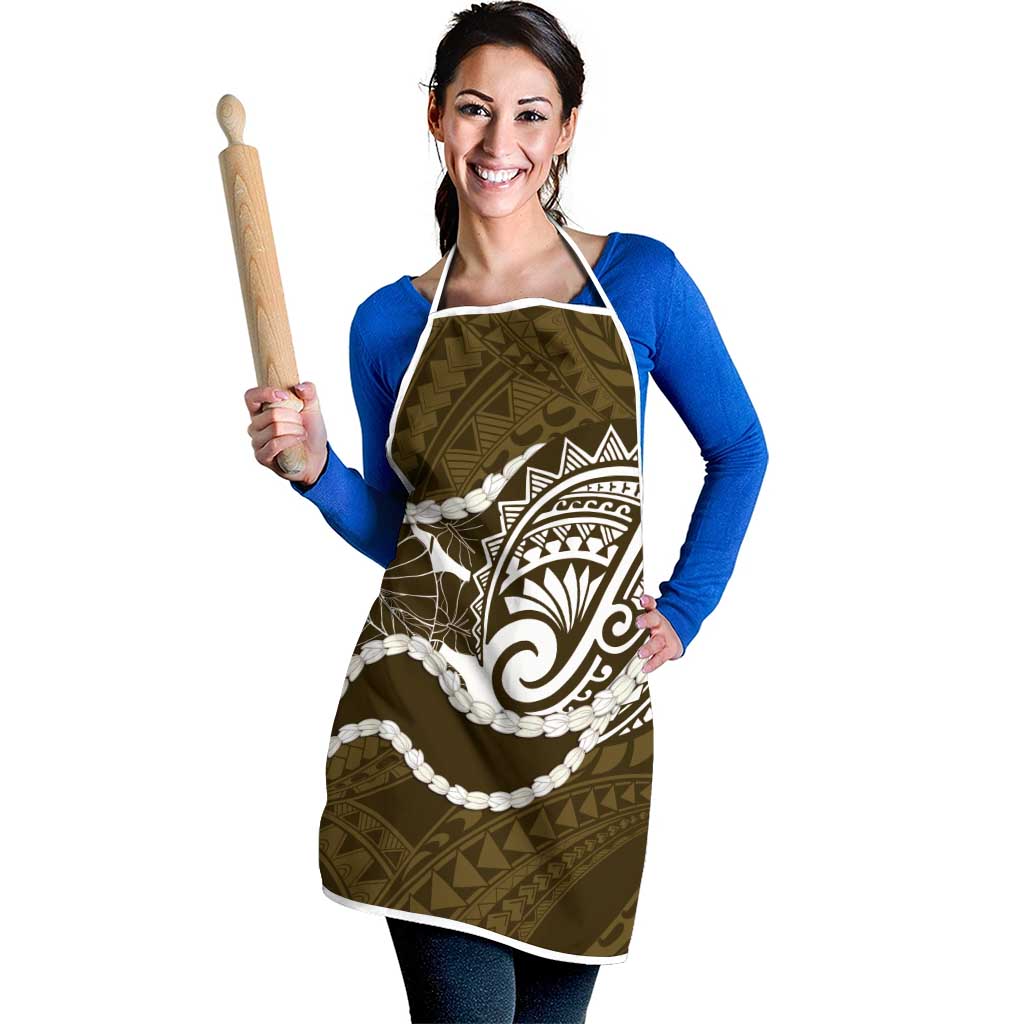 Aloha Hawaii Kalo Pikake Lei Apron Chest Tattoo Gold Hawaiian Pattern LT14 - Polynesian Pride