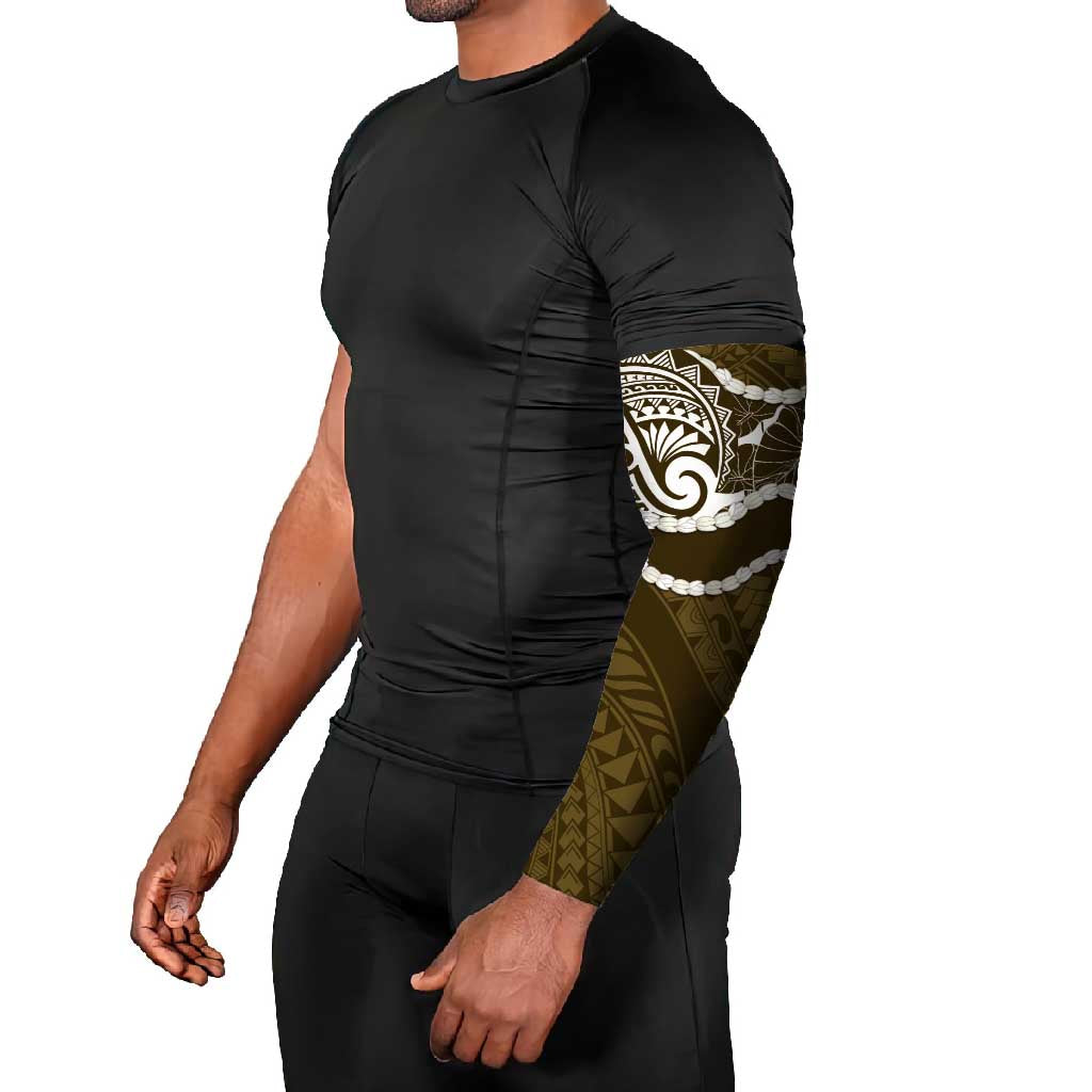 Aloha Hawaii Kalo Pikake Lei Arm Sleeves Chest Tattoo Gold Hawaiian Pattern LT14 - Polynesian Pride