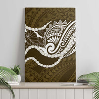 Aloha Hawaii Kalo Pikake Lei Canvas Wall Art Chest Tattoo Gold Hawaiian Pattern LT14 - Polynesian Pride