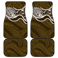 Aloha Hawaii Kalo Pikake Lei Car Mats Chest Tattoo Gold Hawaiian Pattern LT14 - Polynesian Pride