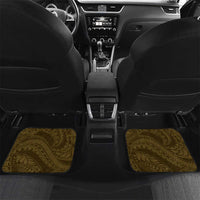 Aloha Hawaii Kalo Pikake Lei Car Mats Chest Tattoo Gold Hawaiian Pattern LT14 Set 2pcs - Back Gold - Polynesian Pride