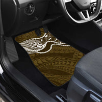 Aloha Hawaii Kalo Pikake Lei Car Mats Chest Tattoo Gold Hawaiian Pattern LT14 - Polynesian Pride