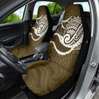 Aloha Hawaii Kalo Pikake Lei Car Seat Cover Chest Tattoo Gold Hawaiian Pattern LT14 - Polynesian Pride
