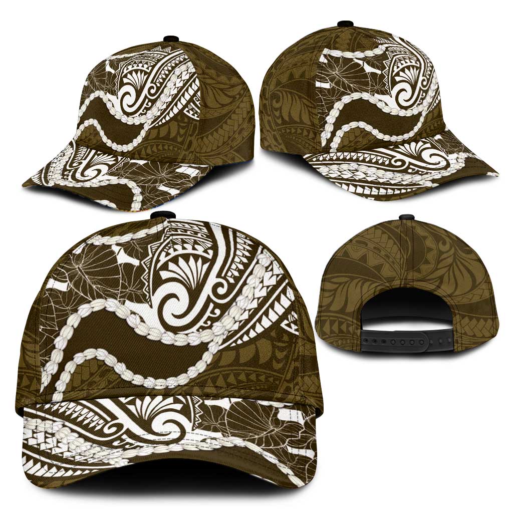 Aloha Hawaii Kalo Pikake Lei Classic Cap Chest Tattoo Gold Hawaiian Pattern LT14 - Polynesian Pride