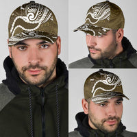 Aloha Hawaii Kalo Pikake Lei Classic Cap Chest Tattoo Gold Hawaiian Pattern LT14 - Polynesian Pride