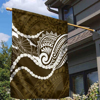 Aloha Hawaii Kalo Pikake Lei Garden Flag Chest Tattoo Gold Hawaiian Pattern LT14 - Polynesian Pride