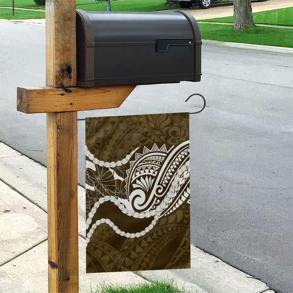 Aloha Hawaii Kalo Pikake Lei Garden Flag Chest Tattoo Gold Hawaiian Pattern LT14 - Polynesian Pride