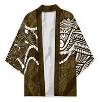 Aloha Hawaii Kalo Pikake Lei Kimono Chest Tattoo Gold Hawaiian Pattern LT14 Unisex Gold - Polynesian Pride