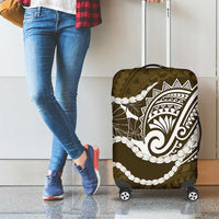 Aloha Hawaii Kalo Pikake Lei Luggage Cover Chest Tattoo Gold Hawaiian Pattern LT14 - Polynesian Pride