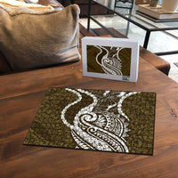 Aloha Hawaii Kalo Pikake Lei Puzzle Chest Tattoo Gold Hawaiian Pattern LT14 - Polynesian Pride