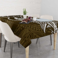 Aloha Hawaii Kalo Pikake Lei Tablecloth Chest Tattoo Gold Hawaiian Pattern LT14 - Polynesian Pride