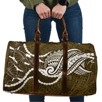 Aloha Hawaii Kalo Pikake Lei Travel Bag Chest Tattoo Gold Hawaiian Pattern LT14 Gold - Polynesian Pride