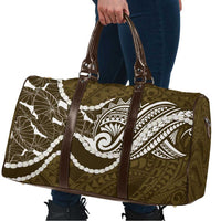 Aloha Hawaii Kalo Pikake Lei Travel Bag Chest Tattoo Gold Hawaiian Pattern LT14 - Polynesian Pride