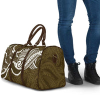 Aloha Hawaii Kalo Pikake Lei Travel Bag Chest Tattoo Gold Hawaiian Pattern LT14 - Polynesian Pride