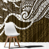 Aloha Hawaii Kalo Pikake Lei Window Curtain Chest Tattoo Gold Hawaiian Pattern LT14 - Polynesian Pride